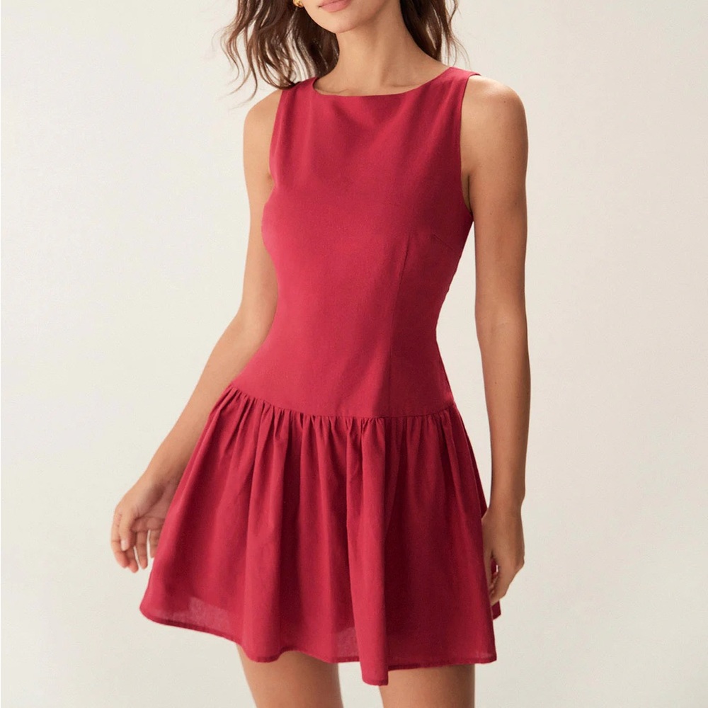 RIHOAS Red Sleeveless Mini Dress NWT